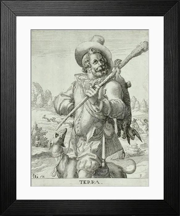 Framed Print : Earth, c1588. Creator: Jacques de Gheyn II