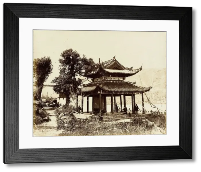 Framed Print : Pavilion on Water, S. China, 1860. Creator: Felice Beato Framed Print : Pavilion on Water, S. China, 1860. Creator: Felice Beato