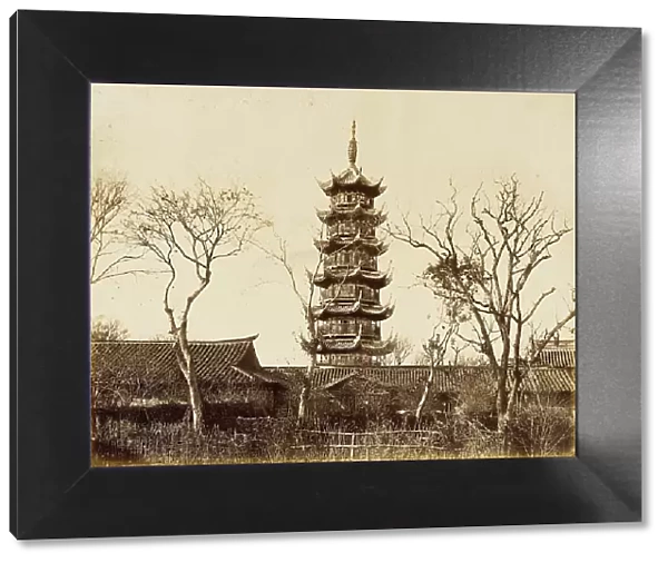 Shanghai Pagoda, 1860. Creator: Felice Beato