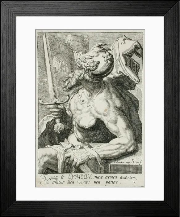 Framed Print : Simeon, c1590. Creator: Jacques de Gheyn II Framed Print : Simeon, c1590. Creator: Jacques de Gheyn II