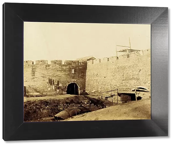 Fortified Walls with Canal, 1860. Creator: Felice Beato