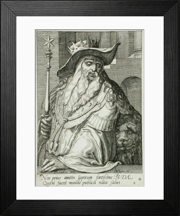 Framed Print : Judah, c1590. Creator: Jacques de Gheyn II Framed Print : Judah, c1590. Creator: Jacques de Gheyn II