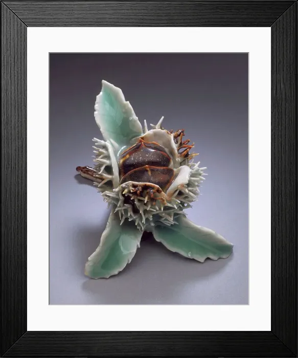 Framed Print : Double Chestnut, 19th century. Creator: Unknown Framed Print : Double Chestnut, 19th century. Creator: Unknown