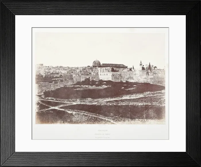 Framed Print : Jerusalem-Enciente Du Temple, Printed 1856 circa. Creator: Auguste Salzmann Framed Print : Jerusalem-Enciente Du Temple, Printed 1856 circa. Creator: Auguste Salzmann