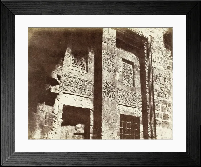 Framed Print : Jerusalem-Ornements Arabes (Arab Ornaments), c.1856. Creator: Auguste Salzmann Framed Print : Jerusalem-Ornements Arabes (Arab Ornaments), c.1856. Creator: Auguste Salzmann