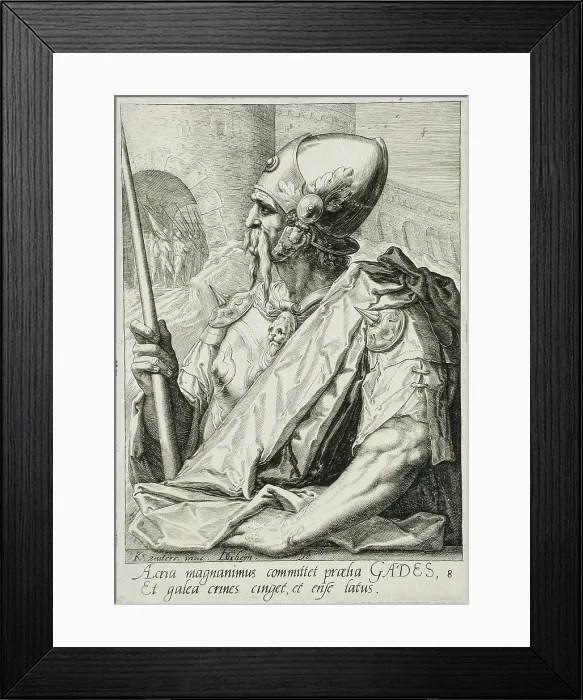 Framed Print : Gad, c1590. Creator: Jacques de Gheyn II Framed Print : Gad, c1590. Creator: Jacques de Gheyn II