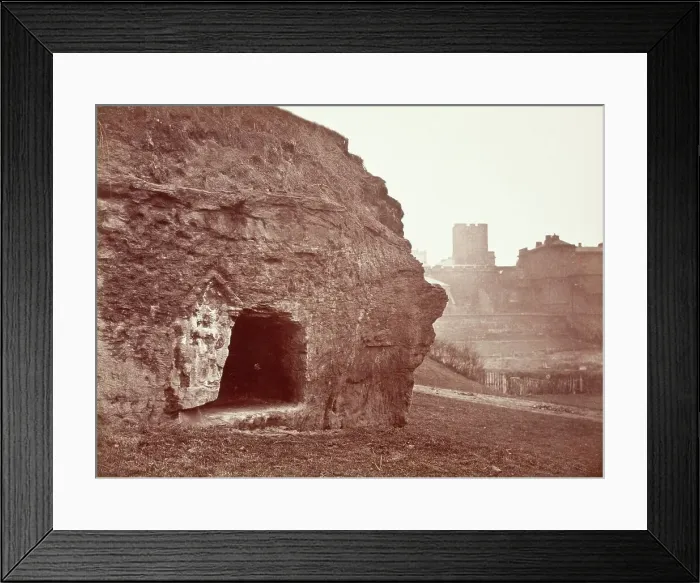Framed Print : King Edgar's Cave, Chester, Printed 1866. Creator: Augustus Kelham Framed Print : King Edgar's Cave, Chester, Printed 1866. Creator: Augustus Kelham