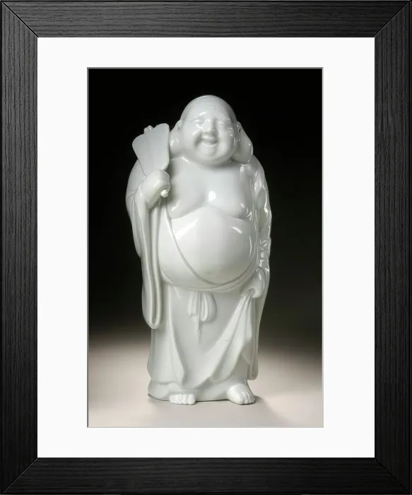Framed Print : Okimono in the Form of Standing Hotei, 19th century. Creator: Unknown Framed Print : Okimono in the Form of Standing Hotei, 19th century. Creator: Unknown