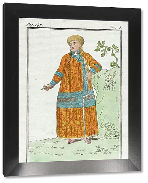 Costume Plate (Femme de Katchin), Late 18th to early 19th century. Creators: Jacques Grasset de Saint-Sauveur, LF Labrousse