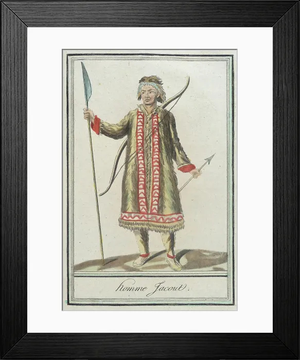 Framed Print : Costumes de Différents Pays, Homme Jacout, c1797. Creators: Jacques Grasset de Saint-Sauveur, LF Labrousse Framed Print : Costumes de Différents Pays, Homme Jacout, c1797. Creators: Jacques Grasset de Saint-Sauveur, LF Labrousse