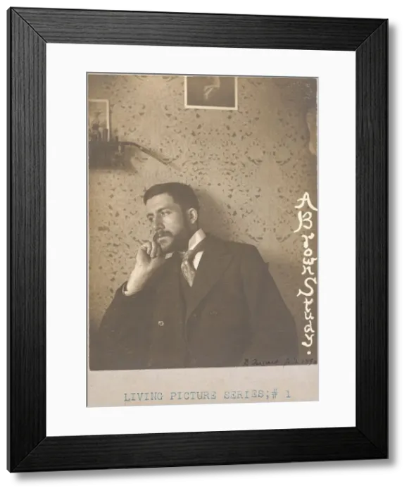 Framed Print : A Brown Study, 1895. Creator: Dallet Fuguet Framed Print : A Brown Study, 1895. Creator: Dallet Fuguet