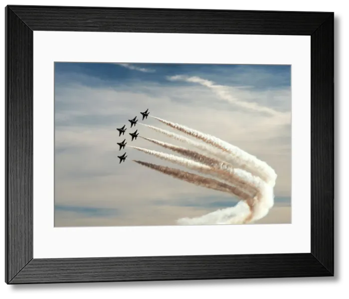 Framed Print : Thunderbirds, 76th Navy celebrations, Nellis AFB, Las Vegas, Nevada, USA, 2022. Creator: Ethel Davies Framed Print : Thunderbirds, 76th Navy celebrations, Nellis AFB, Las Vegas, Nevada, USA, 2022. Creator: Ethel Davies