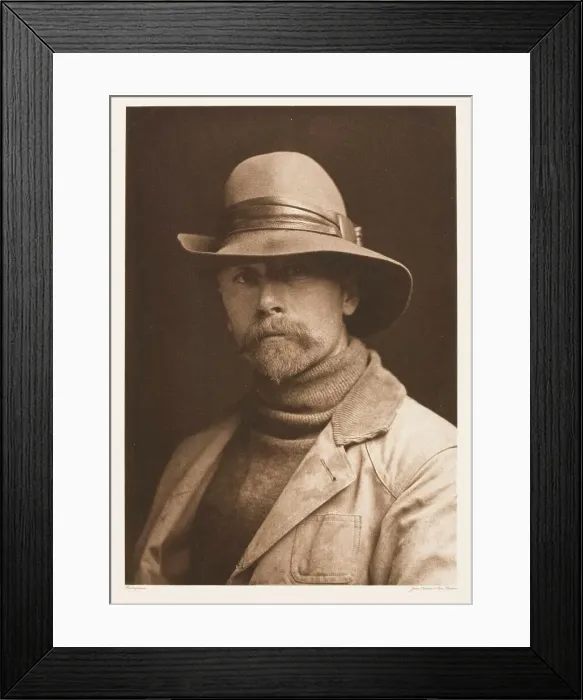 Framed Print : Self-Portrait, Printed c.1930. Creator: Edward Sheriff Curtis Framed Print : Self-Portrait, Printed c.1930. Creator: Edward Sheriff Curtis