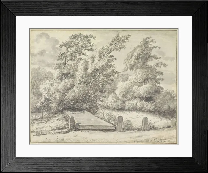 Framed Print : Grave of Johannes Jelgerhuis Rienksz. 1841. Creator: Gerrit Lamberts Framed Print : Grave of Johannes Jelgerhuis Rienksz. 1841. Creator: Gerrit Lamberts
