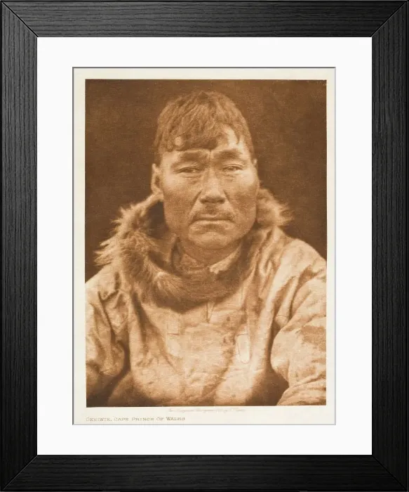 Framed Print : Oksiwik, Cape Prince of Wales, 1928. Creator: Edward Sheriff Curtis Framed Print : Oksiwik, Cape Prince of Wales, 1928. Creator: Edward Sheriff Curtis
