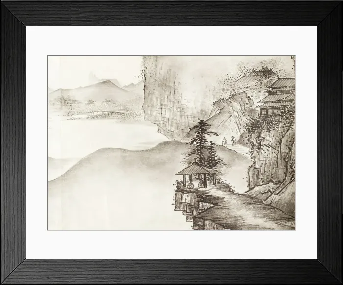 Framed Print : Landscape, 17th century. Creator: Unknown Framed Print : Landscape, 17th century. Creator: Unknown