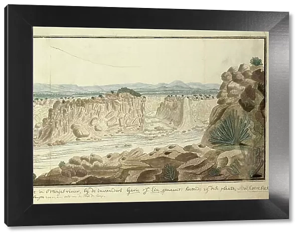 View of the Augrabies Falls on the Orange River, 1778-1779. Creator: Robert Jacob Gordon