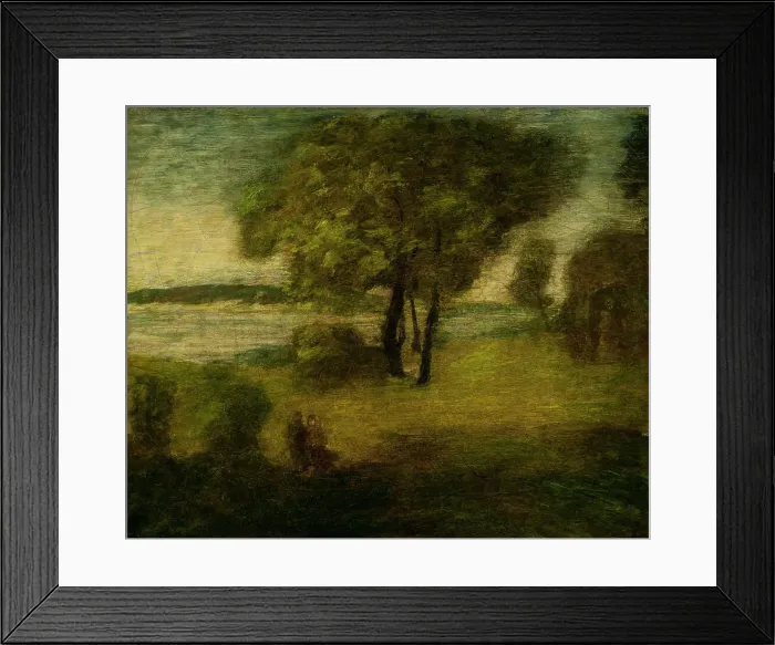Framed Print : The River (image 1 of 2), between c1884 and c1894. Creator: Albert Pinkham Ryder Framed Print : The River (image 1 of 2), between c1884 and c1894. Creator: Albert Pinkham Ryder
