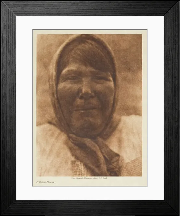 Framed Print : A Washo Woman, 1924. Creator: Edward Sheriff Curtis Framed Print : A Washo Woman, 1924. Creator: Edward Sheriff Curtis