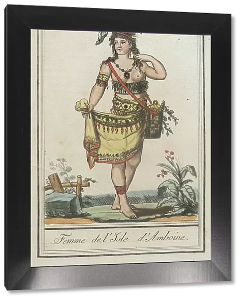 Costumes de Différents Pays, Femme de l'Isle d'Amboine, c1797. Creators: Jacques Grasset de Saint-Sauveur, LF Labrousse
