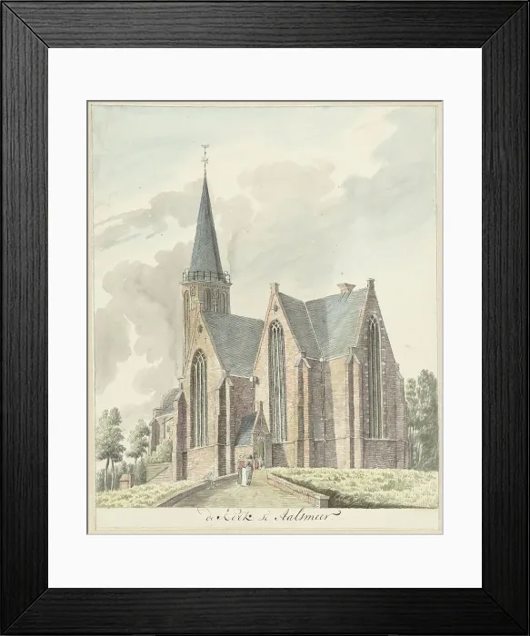 Framed Print : Church in Aalsmeer, 1776. Creator: Hendrik Tavenier Framed Print : Church in Aalsmeer, 1776. Creator: Hendrik Tavenier