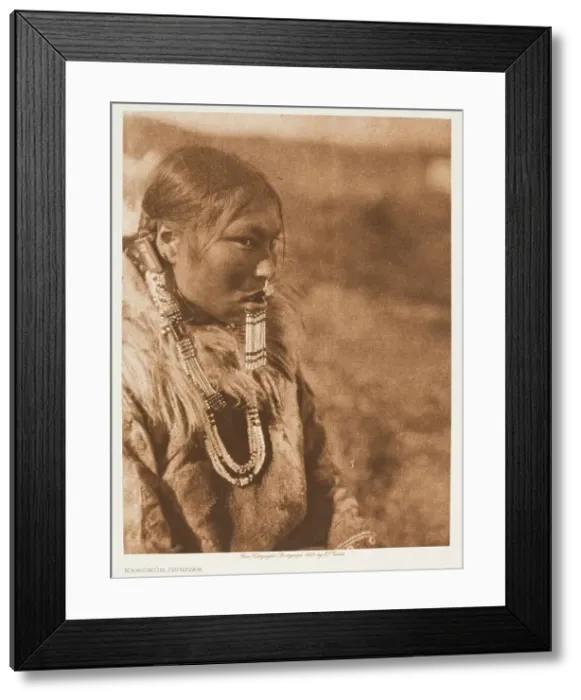 Framed Print : Kenowun, Nunivak, 1928. Creator: Edward Sheriff Curtis Framed Print : Kenowun, Nunivak, 1928. Creator: Edward Sheriff Curtis