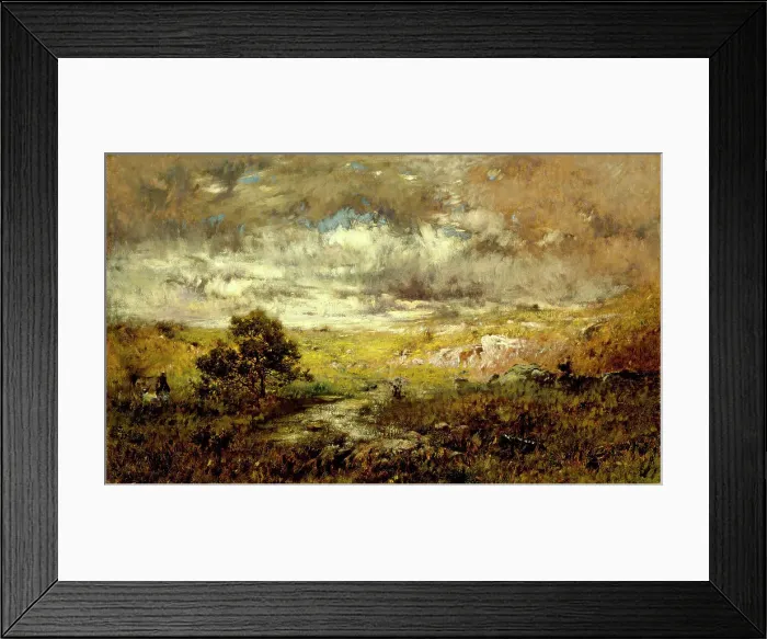 Framed Print : Any Man's Land, before 1880. Creator: Alexander Helwig Wyant