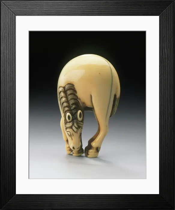 Framed Print : Horse, Late 18th or early 19th century. Creator: Unknown Framed Print : Horse, Late 18th or early 19th century. Creator: Unknown