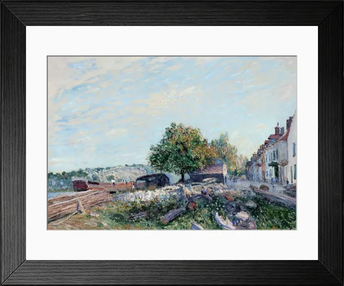 Framed Print : Saint Mammès-Morning, 1884. Creator: Alfred Sisley Framed Print : Saint Mammès-Morning, 1884. Creator: Alfred Sisley