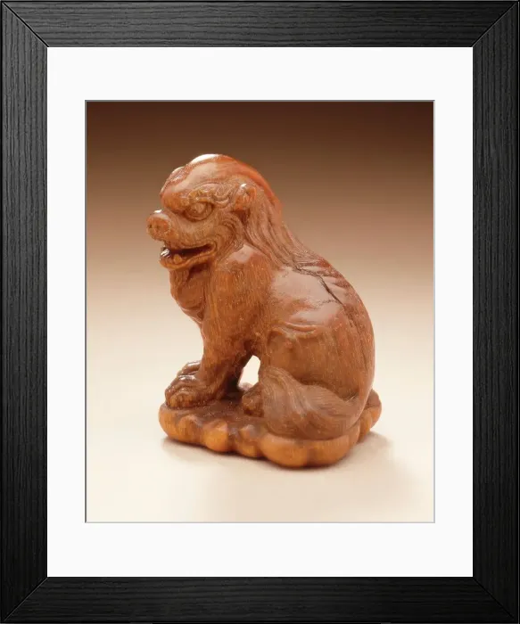 Framed Print : Chinese Lion, Late 18th-early 19th century. Creator: Unknown Framed Print : Chinese Lion, Late 18th-early 19th century. Creator: Unknown