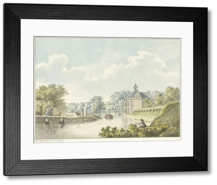 Framed Print : The Rupelmonde house on the Vecht, 1754-1820. Creator: Hermanus Numan Framed Print : The Rupelmonde house on the Vecht, 1754-1820. Creator: Hermanus Numan