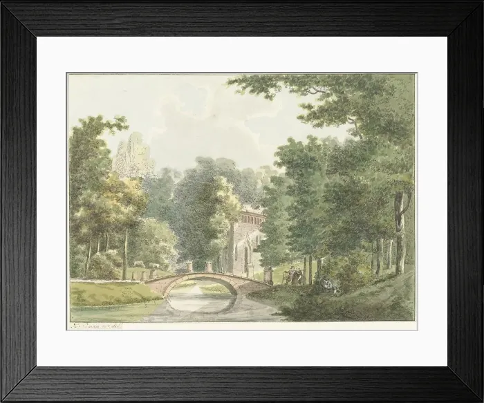 Framed Print : The Velzerbeek estate near Velsen, 1754-1820. Creator: Hermanus Numan Framed Print : The Velzerbeek estate near Velsen, 1754-1820. Creator: Hermanus Numan