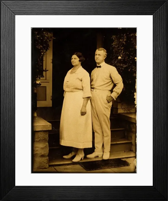 Framed Print : Mom and Dad on their Anniversary, c1880s, (1920s). Creator: Edward Sheriff Curtis Framed Print : Mom and Dad on their Anniversary, c1880s, (1920s). Creator: Edward Sheriff Curtis