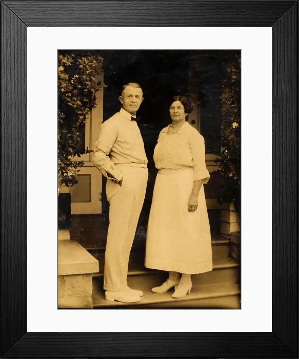 Framed Print : Mom and Dad Curtis, c1880s, (1920s). Creator: Edward Sheriff Curtis Framed Print : Mom and Dad Curtis, c1880s, (1920s). Creator: Edward Sheriff Curtis