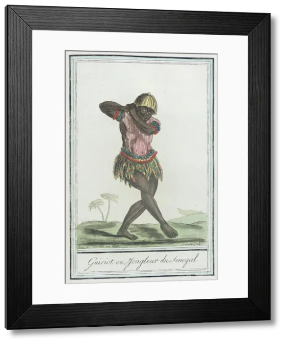 Framed Print : Costumes de Différents Pays, Guiriot ou Jongeur du Senegal, c1797. Creators: Jacques Grasset de Saint-Sauveur, LF Labrousse