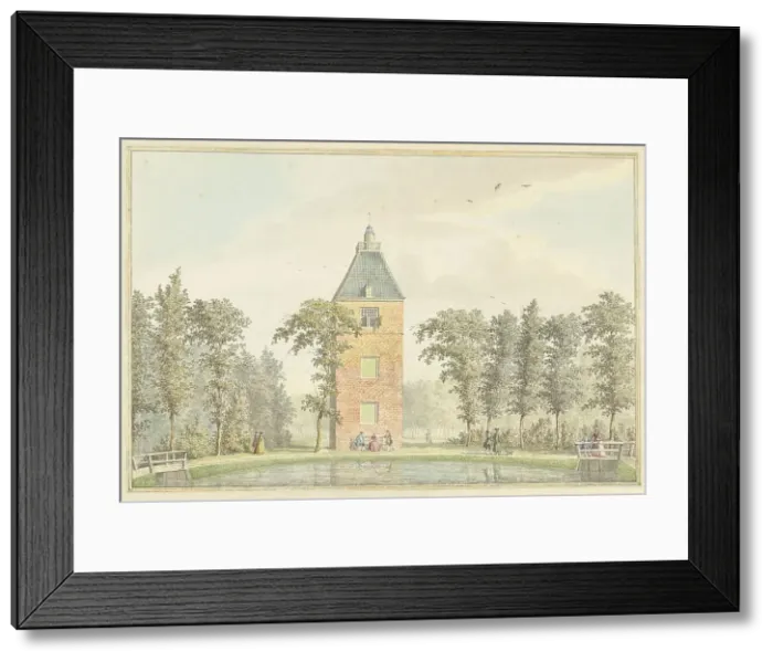 Framed Print : The house at Maarssen, noon, 1757-1822. Creator: Hermanus Petrus Schouten Framed Print : The house at Maarssen, noon, 1757-1822. Creator: Hermanus Petrus Schouten