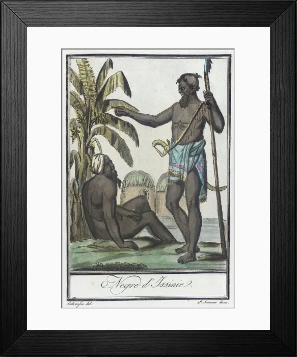 Framed Print : Costumes de Différents Pays, Negre d'Issinie, c1797. Creators: Jacques Grasset de Saint-Sauveur, LF Labrousse Framed Print : Costumes de Différents Pays, Negre d'Issinie, c1797. Creators: Jacques Grasset de Saint-Sauveur, LF Labrousse