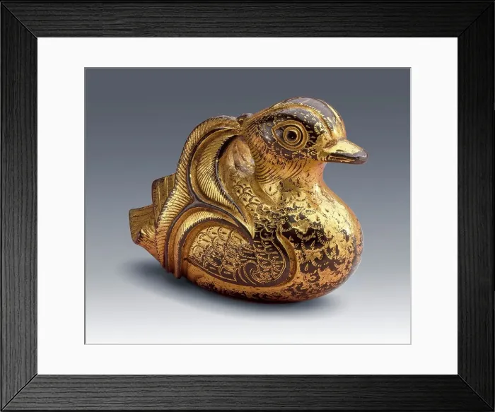 Framed Print : Mandarin Duck, Late 18th-early 19th century. Creator: Unknown Framed Print : Mandarin Duck, Late 18th-early 19th century. Creator: Unknown