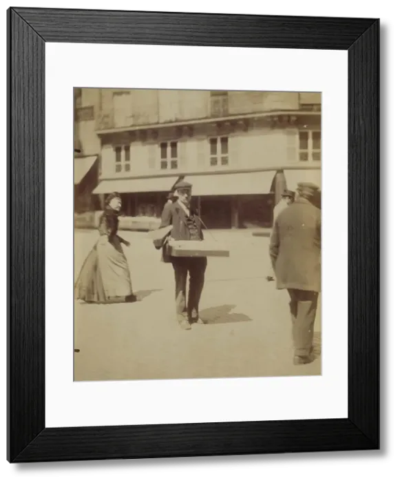 Framed Print : Street Vendor, France, c1910s. Creator: Eugene Atget
