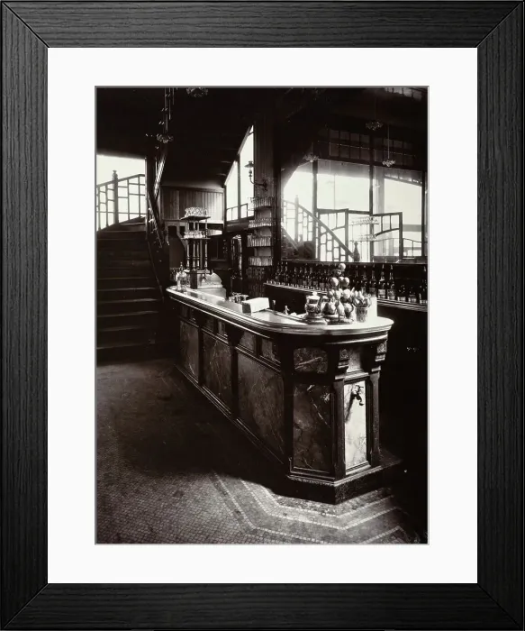 Framed Print : Bar De Cabaret, c1910s, (1956). Creator: Eugene Atget Framed Print : Bar De Cabaret, c1910s, (1956). Creator: Eugene Atget