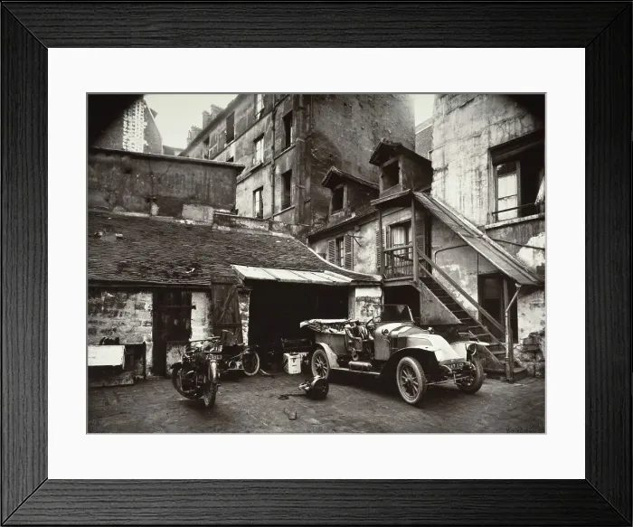 Framed Print : Cour, Rue De Valence, 1922, (1956). Creator: Eugene Atget Framed Print : Cour, Rue De Valence, 1922, (1956). Creator: Eugene Atget