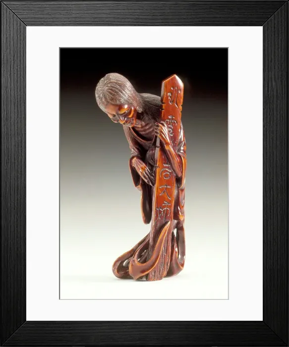 Framed Print : Ghost Oiwa and Posthumous Name Tablet, Late 19th century. Creator: Unknown Framed Print : Ghost Oiwa and Posthumous Name Tablet, Late 19th century. Creator: Unknown