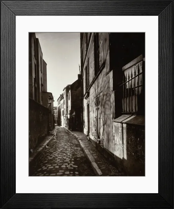 Framed Print : Rue St. Rustique, March 1922, Printed 1956. Creator: Eugene Atget Framed Print : Rue St. Rustique, March 1922, Printed 1956. Creator: Eugene Atget