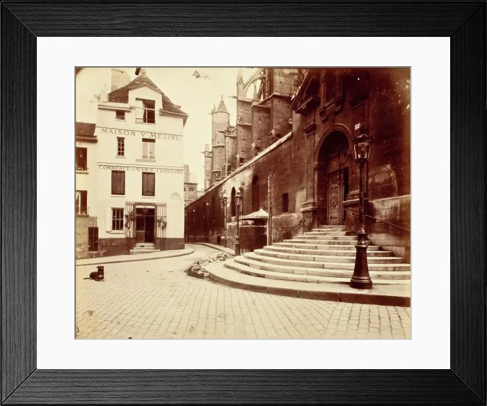 Framed Print : Coin Rue De La Montagne Ste Genevieve (4881), Printed 1914 circa. Creator: Eugene Atget