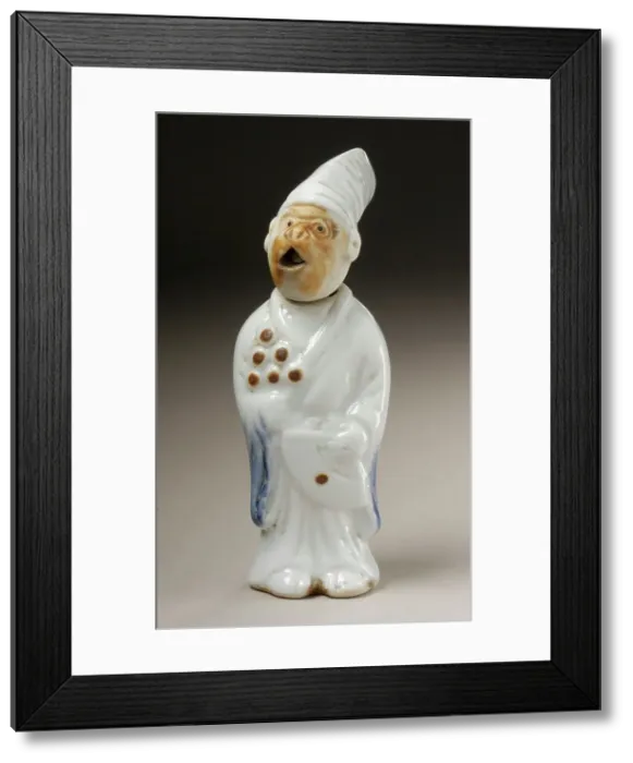 Framed Print : Costumed Monkey with Movable Tongue, Late 19th century. Creator: Unknown Framed Print : Costumed Monkey with Movable Tongue, Late 19th century. Creator: Unknown