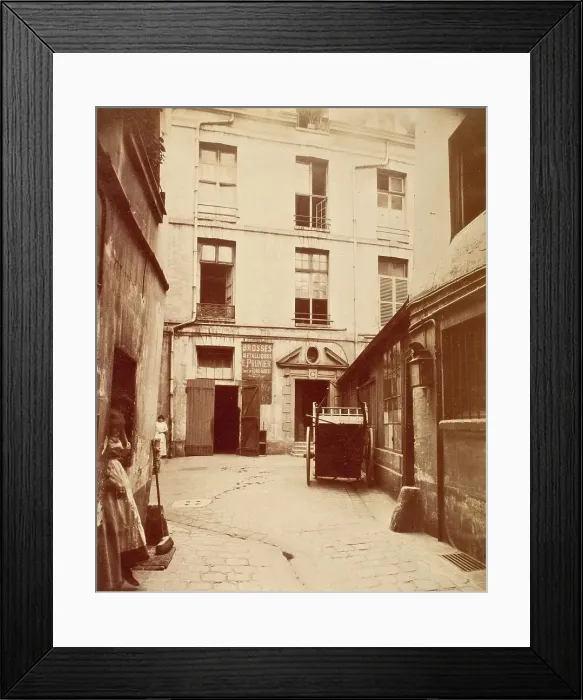 Framed Print : Hotel 17, Rue Geoffrey L'Angevin, Printed 1902 circa. Creator: Eugene Atget Framed Print : Hotel 17, Rue Geoffrey L'Angevin, Printed 1902 circa. Creator: Eugene Atget