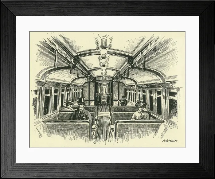 Framed Print : In the Twopenny Tube - The Central London Railway, c1900. Creator: A.E. Huitt. In the Twopenny Tube - The Central London Railway, c1900. Creator: A.E. Huitt Framed Print : In the Twopenny Tube - The Central London Railway, c1900. Creator: A.E. Huitt. In the Twopenny Tube - The Central London Railway, c1900. Creator: A.E. Huitt