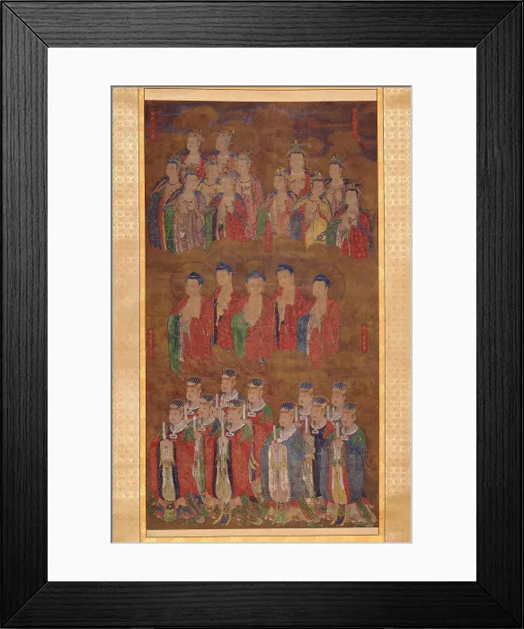 Framed Print : Celestial Buddhas and Deities of the Northern, Western, and Central Dipper Constell... c1450-c1550. Creator: Anon Framed Print : Celestial Buddhas and Deities of the Northern, Western, and Central Dipper Constell... c1450-c1550. Creator: Anon