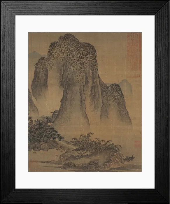 Framed Print : Landscape in the Style of Fan Kuan (image 1 of 2), Late Yuan or early Ming dynasty, 14th-15th cent.. Creator: Anon Framed Print : Landscape in the Style of Fan Kuan (image 1 of 2), Late Yuan or early Ming dynasty, 14th-15th cent.. Creator: Anon