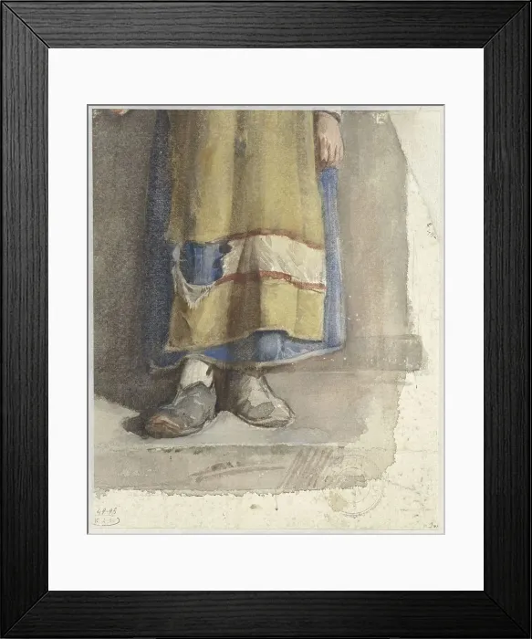 Framed Print : Legs and feet of standing female figure, 1865-1930. Creator: Jac van Looij Framed Print : Legs and feet of standing female figure, 1865-1930. Creator: Jac van Looij